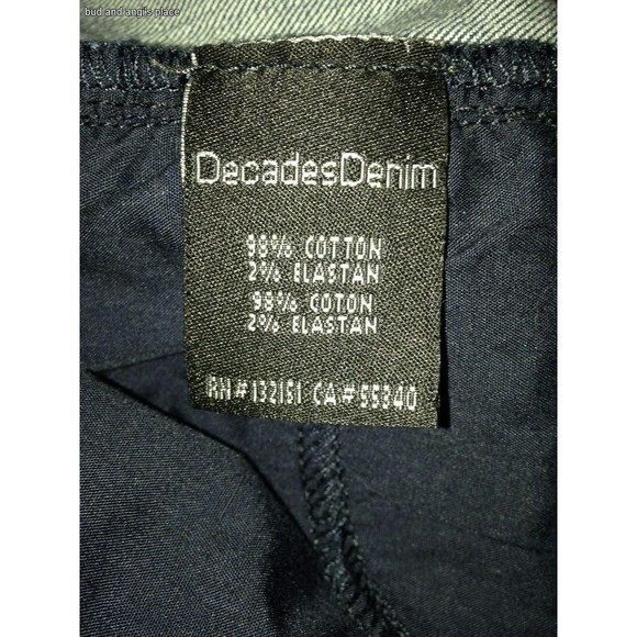 Angie Decades Denim Anthropologie Deep Abyss Jeans Size 27 X 33" NWOT - Picture 4 of 5